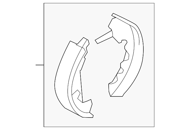 8L8Z-2200-BD Деталь BRAKE SHOES