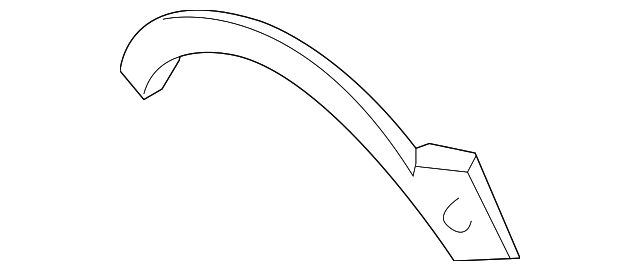 3L1Z-16038-AAPTM Деталь WHEEL OPNG MLDG, RIGHT