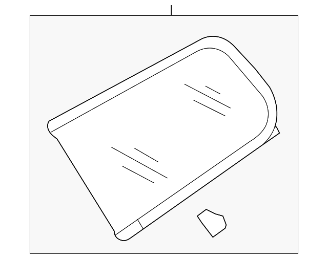3C9-845-297-AK-VNH Деталь QTR GLASS, LEFT