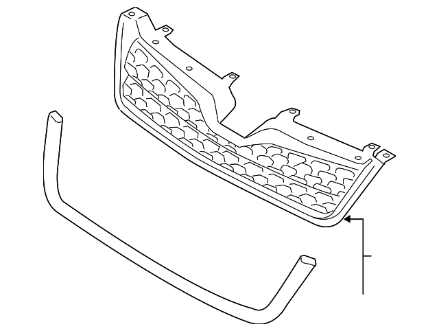 91121SG030 Деталь LOWER GRILLE