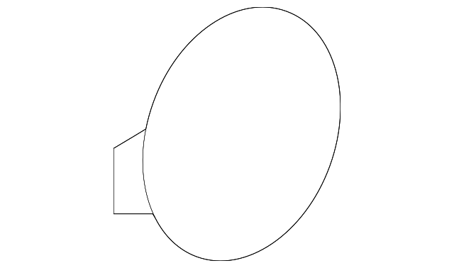 22736327 Деталь HANDLE BASE PLUG, LEFT