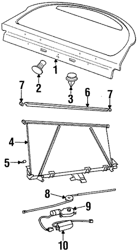 Catera INTERIOR TRIM - REAR BODY 2