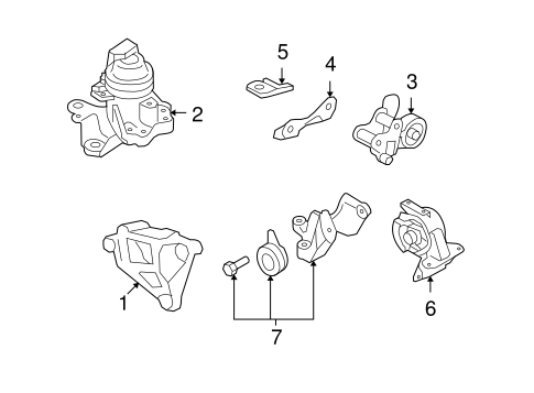 CX-9 ENGINE & TRANS MOUNTING