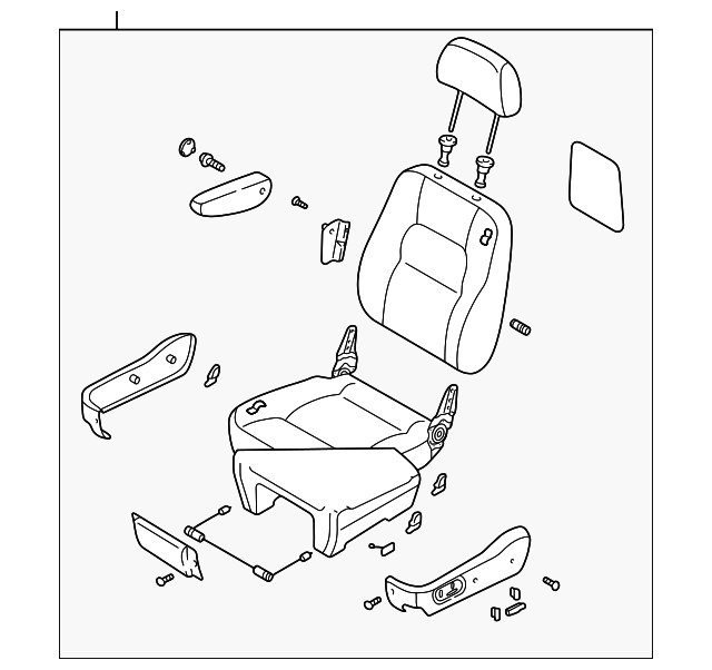 2K52Y-57100PCQ5 Деталь SEAT ASSY, LEFT
