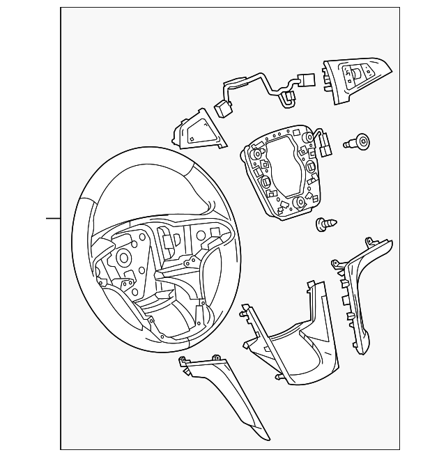 22794388 Деталь STEERING WHEEL