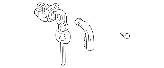 69052-48040 CYL & KEYS, LEFT