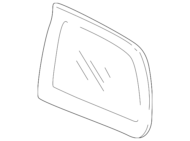 0K55X-62511B Деталь GLASS, RIGHT