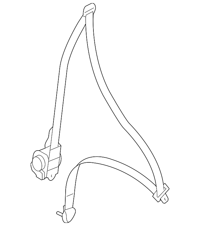 7000F049XA Деталь BELT & RETRACTOR, LEFT