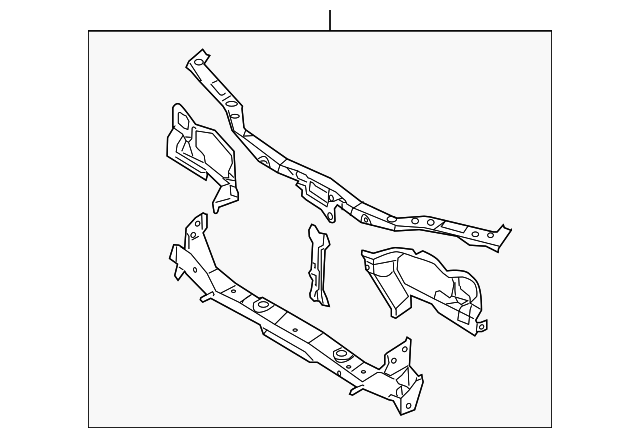 62500-4Z430 Деталь RADIATOR SUPPORT