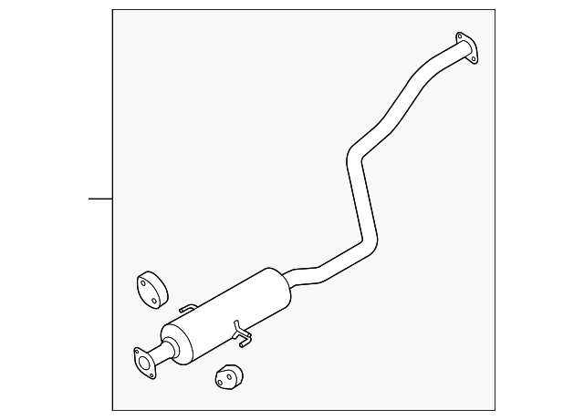28650-1M200 MUFFLER & PIPE
