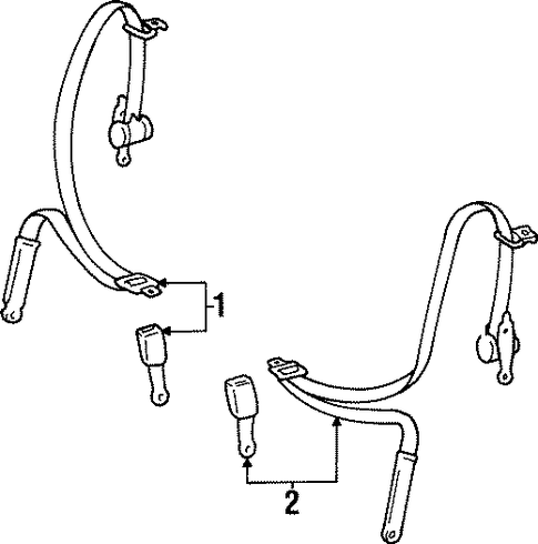 Paseo FRONT SEAT BELTS 2