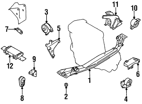 200SX ENGINE & TRANS MOUNTING