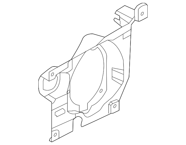 8S8-035-242-A Деталь SPEAKER HOUSING, RIGHT