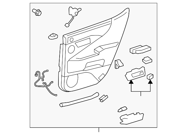 67630-50M60-23 Деталь DOOR TRIM PANEL, RIGHT