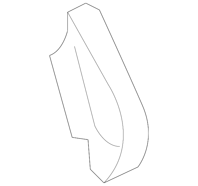 F151-71-481F Деталь CORNER GUTTER, LEFT