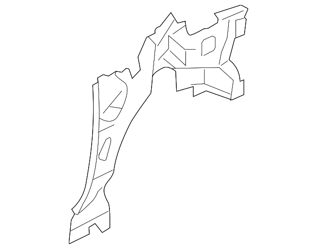 F151-71-110H Деталь INNER WHEELHOUSE, LEFT
