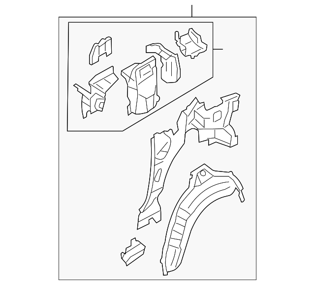 F151-71-100P Деталь INNER PANEL ASSY, LEFT