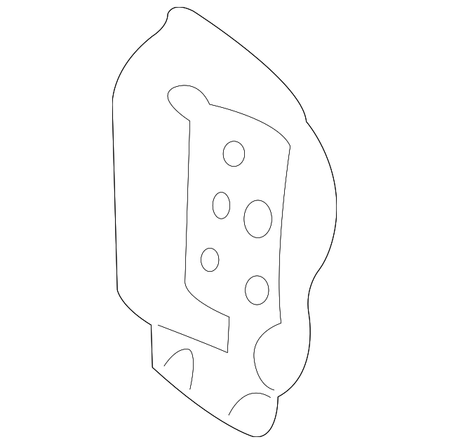 58324-AA010 Деталь PANEL BELOW LID REINFORCEMENT, LEFT
