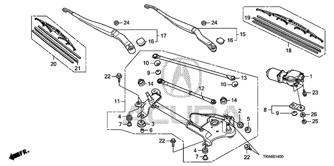 TL FRONT WINDSHIELD WIPER