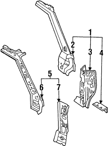 MPV HINGE PILLAR
