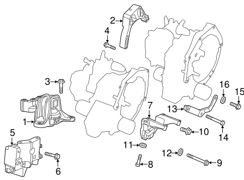 500 ENGINE & TRANS MOUNTING 3