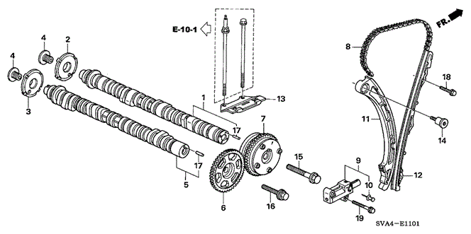 CIVIC COUPE CAMSHAFT - CAM CHAIN (2.0L)