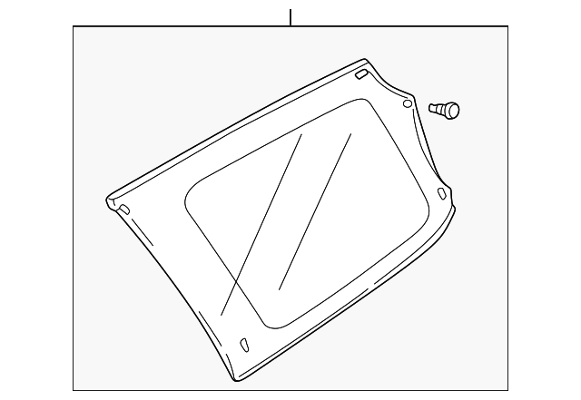 8456052D21 Деталь QUARTER GLASS, RIGHT