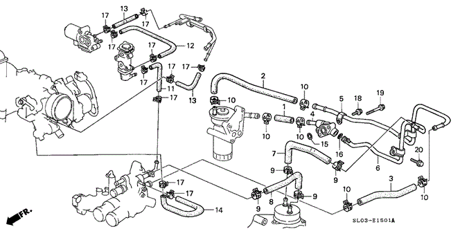 NSX OIL COOLER HOSE (1)