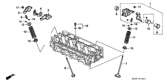 ENGINE/VALVE - ROCKER ARM (VTEC-2) for 2000 Honda CIVIC COUPE #1