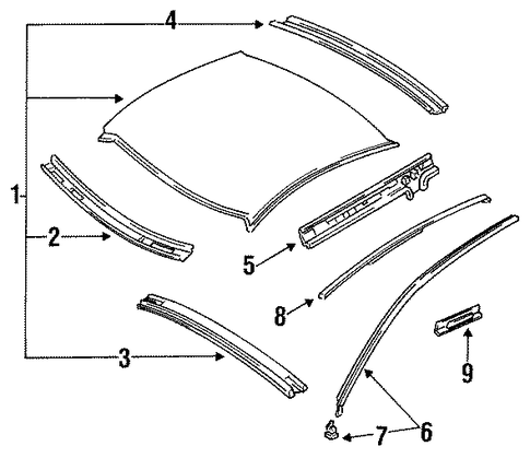 MX-6 ROOF & COMPONENTS