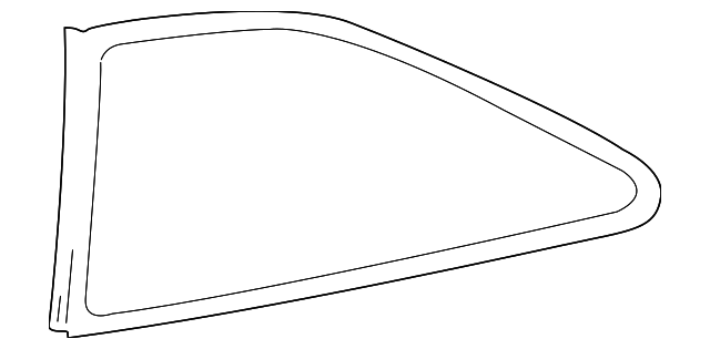 87820-25000 Деталь QUARTER GLASS, RIGHT