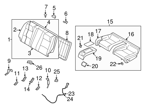 G35 REAR SEAT COMPONENTS 3