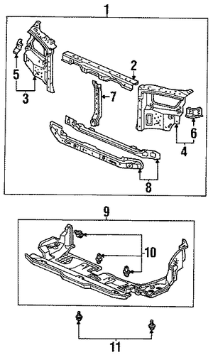 Oasis RADIATOR SUPPORT
