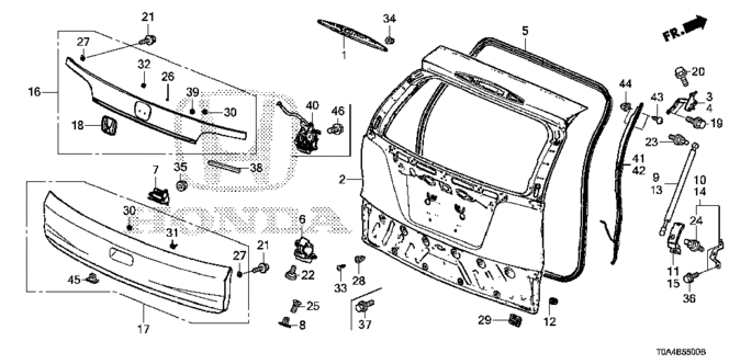 BODY / AIR CONDITIONING/TAILGATE for 2013 Honda CR-V #1
