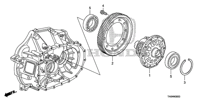 ACCORD SEDAN MT DIFFERENTIAL (L4)