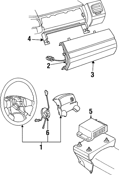 Golf AIR BAG COMPONENTS