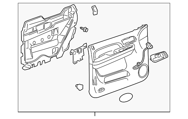 25790316 Деталь DOOR TRIM PANEL, LEFT