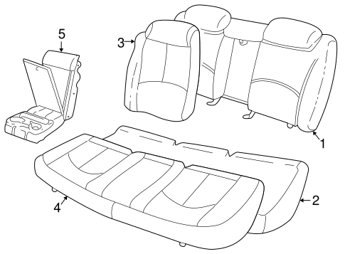 Regal REAR SEAT COMPONENTS 2