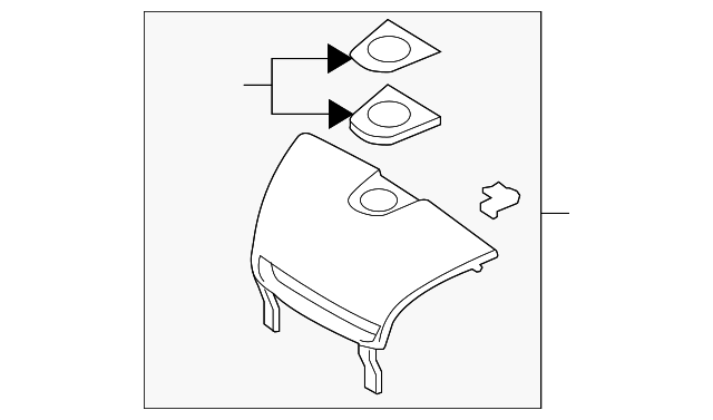 F152-55-210B Деталь CENTER COVER