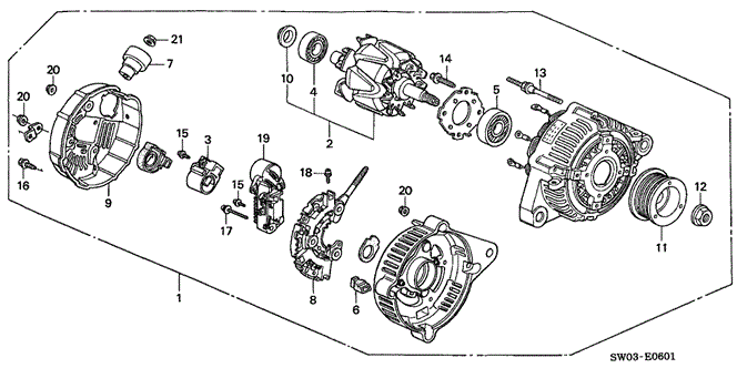 NSX ALTERNATOR (DENSO)