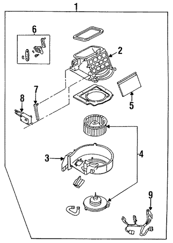 Protege BLOWER MOTOR & FAN