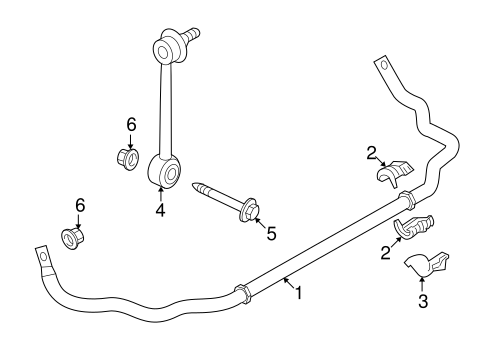 Touareg STABILIZER BAR & COMPONENTS