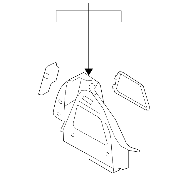 51-47-7-262-283 Деталь TRUNK SIDE TRIM, LEFT