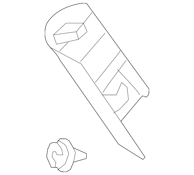 51-43-2-753-005 Деталь REAR PILLAR TRIM, LEFT