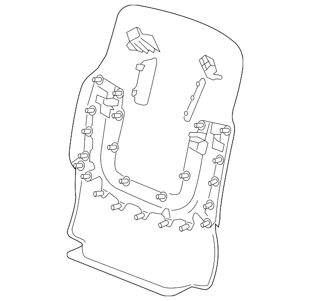 22844120 Деталь SEAT BACK PANEL