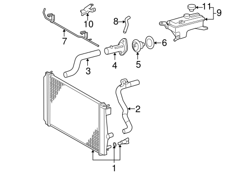 RAV4 RADIATOR & COMPONENTS