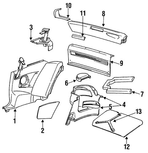 Impulse INTERIOR TRIM - REAR BODY