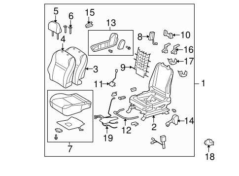 Matrix PASSENGER SEAT COMPONENTS 2