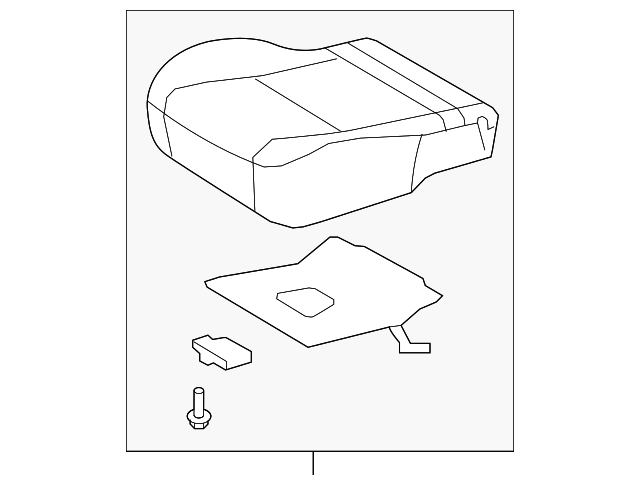 71001-0ZY40-B0 Деталь CUSHION ASSY, RIGHT
