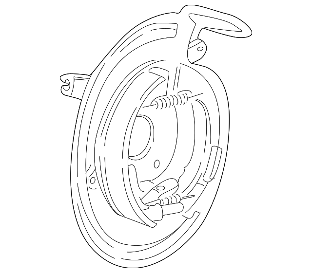 3L2Z2B636BA BACKING PLATE, LEFT